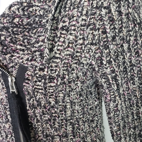 Free People asymmetric zip sweater chunky moto - Picture 4 of 13